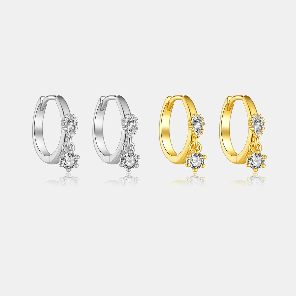 La Étoile Twin Drop Hoops