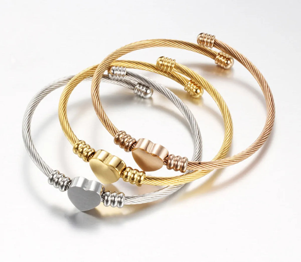 Love Heart Titanium Steel Plating