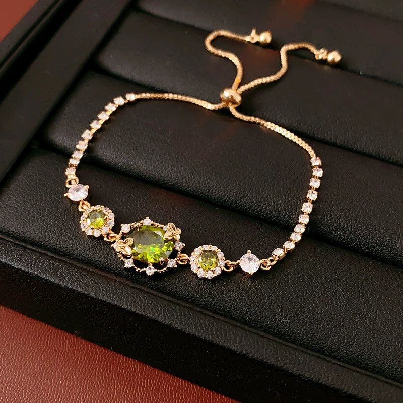 Luxe Green Crystal Bracelet
