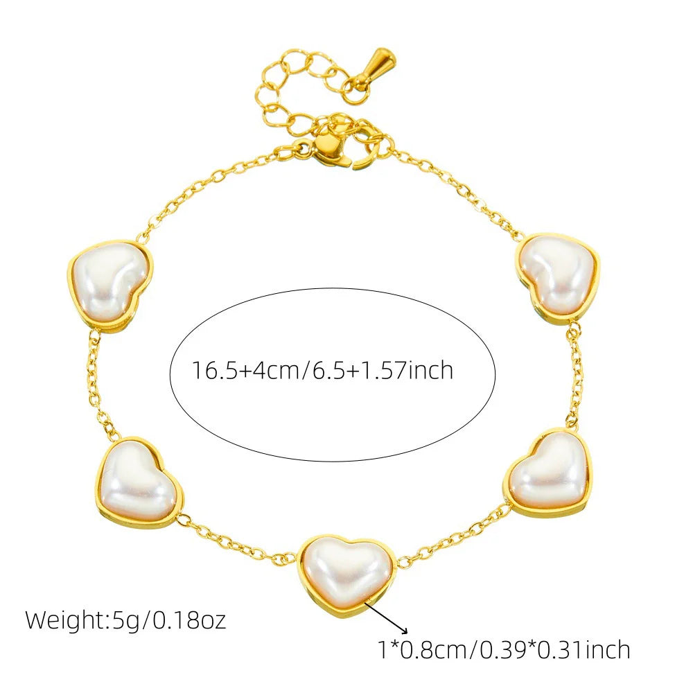 Luxe White Heart Set