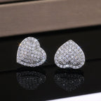 Luxury Crystal Heart Studs