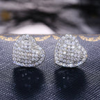 Luxury Crystal Heart Studs