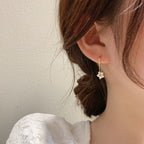 Dainty Blossom Dangle Earrings