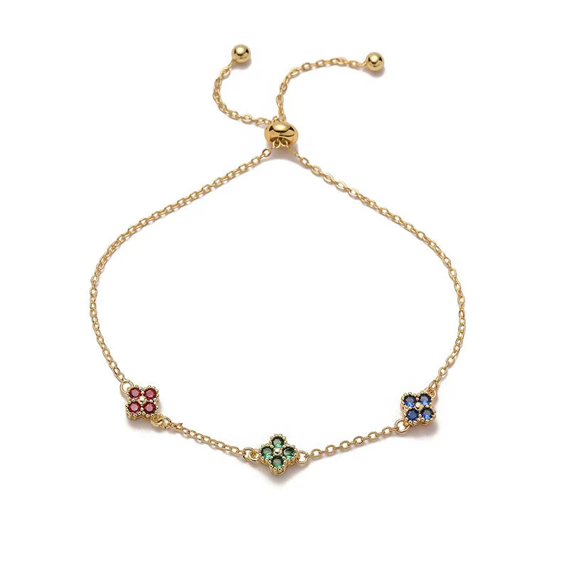 Clover Charm Pull Bracelet